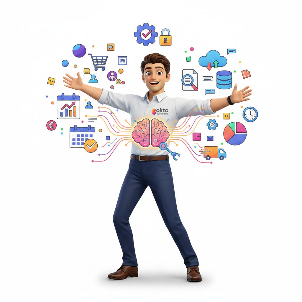 AI agents orchestrating multiple tasks for businesses