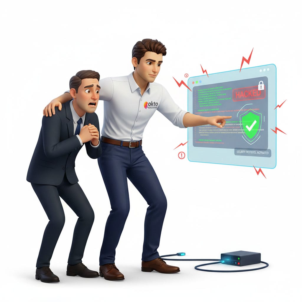 Client of a small business hit by a computer break-in