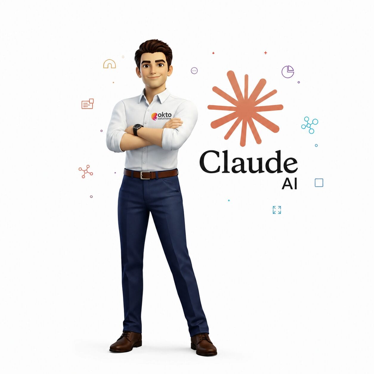 Representation of Claude artificial intelligence, like Anthropic’s Mythos model