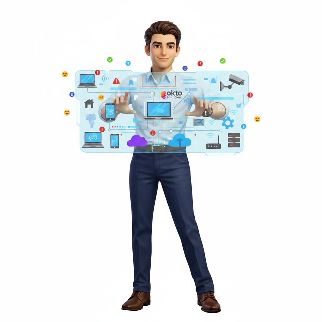 OKTO Solutions overseeing all the devices of a Mauricie small business working remotely