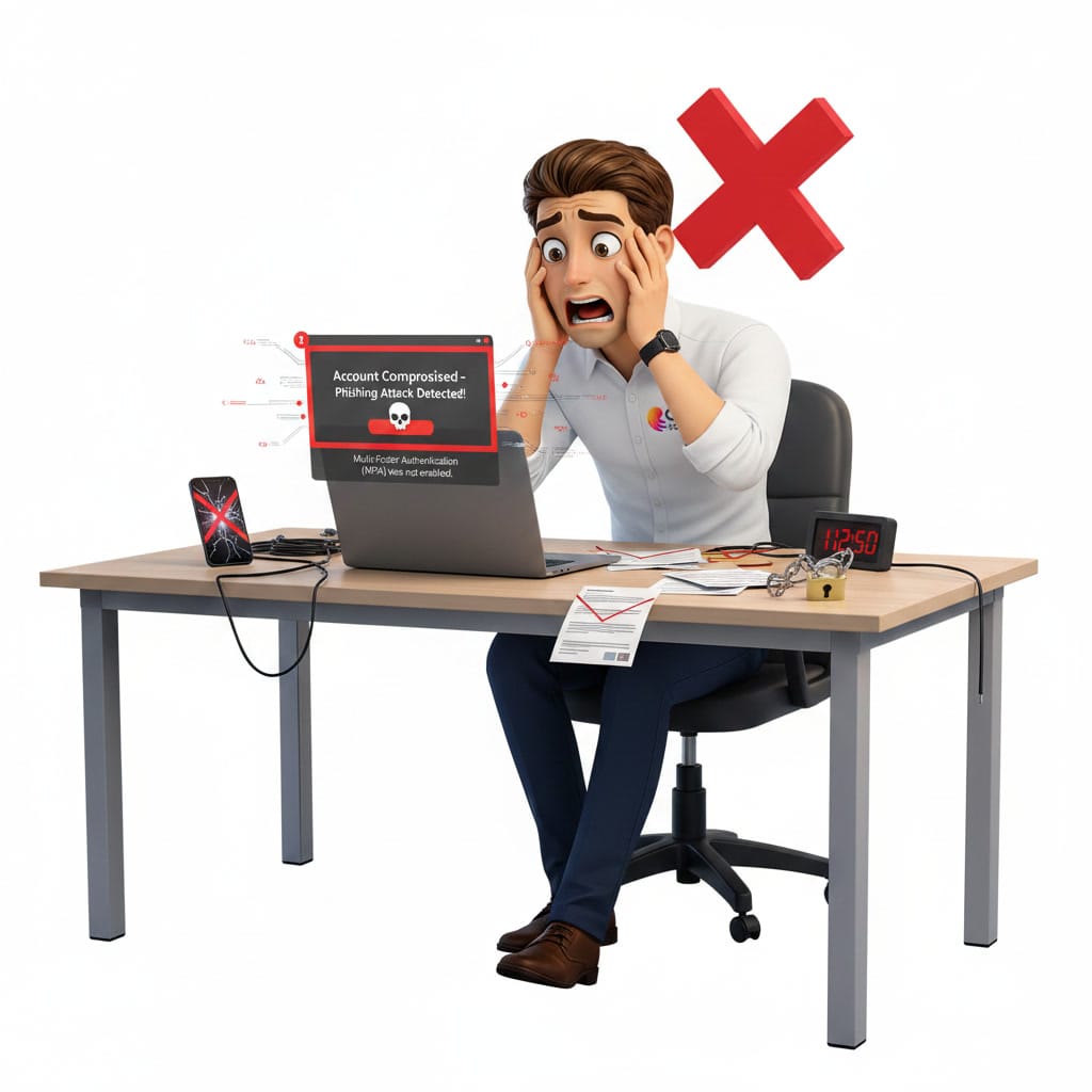 Compte Microsoft 365 compromis par hameçonnage faute de protection avancée
