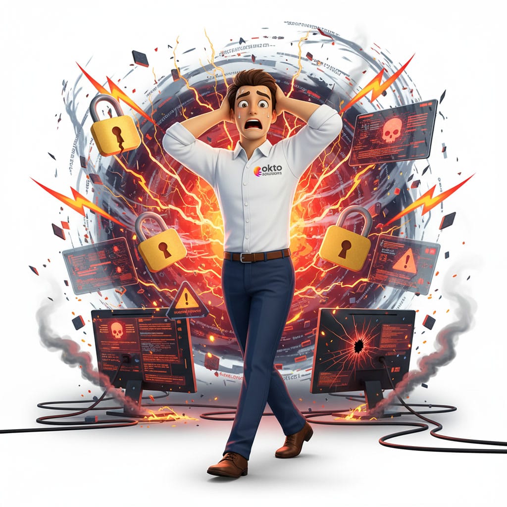 Ransomware cyberattack targeting an SMB