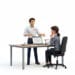 Conseiller OKTO Solutions détaillant un plan stratégique sur ordinateur portable et tablette à une cliente attentive