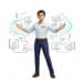 Déploiement de mises à jour sur les postes de l'entreprise, barres de progression suivies par un technicien OKTO Solutions