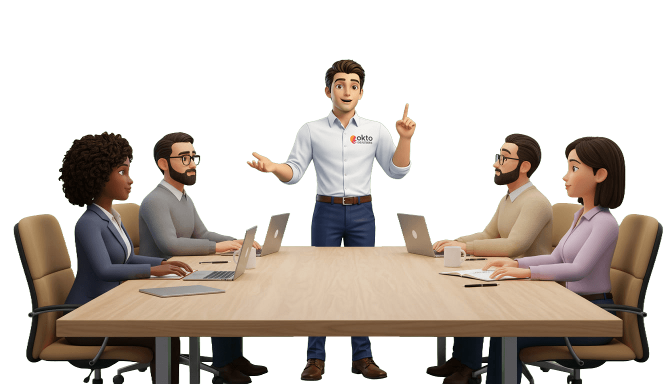 Onboarding meeting between an SMB and their managed IT provider
