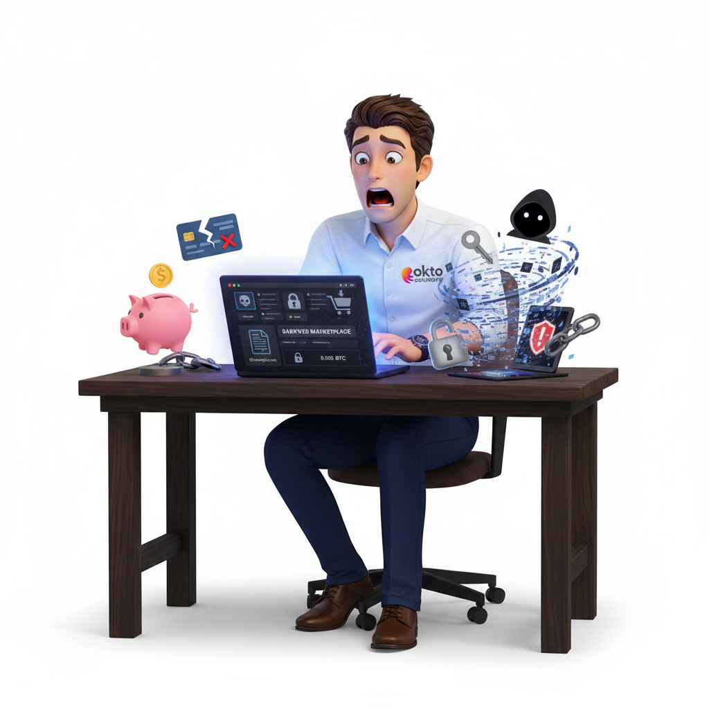Business email address for sale on the dark web after a hack